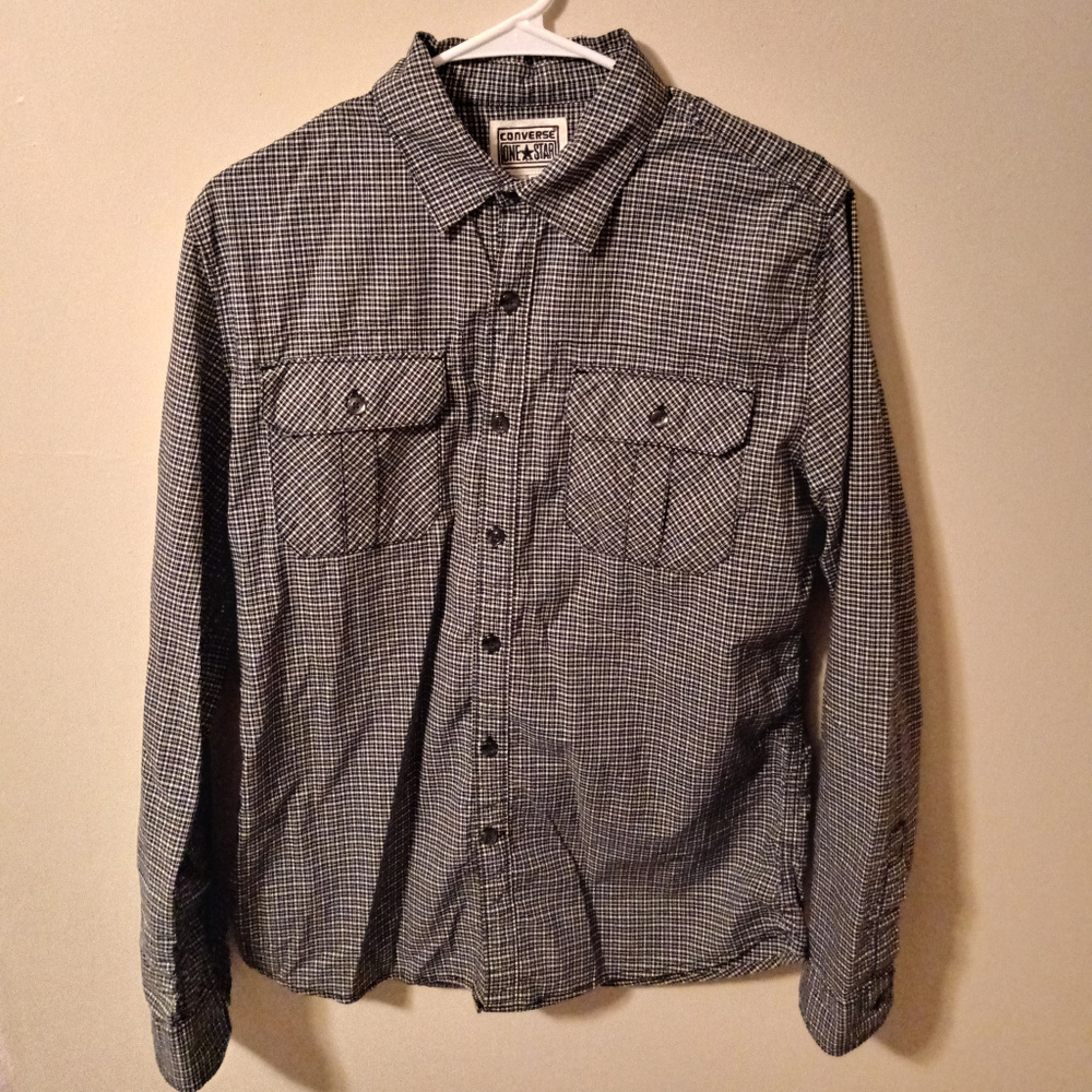 Converse One Star men's long sleeve button down